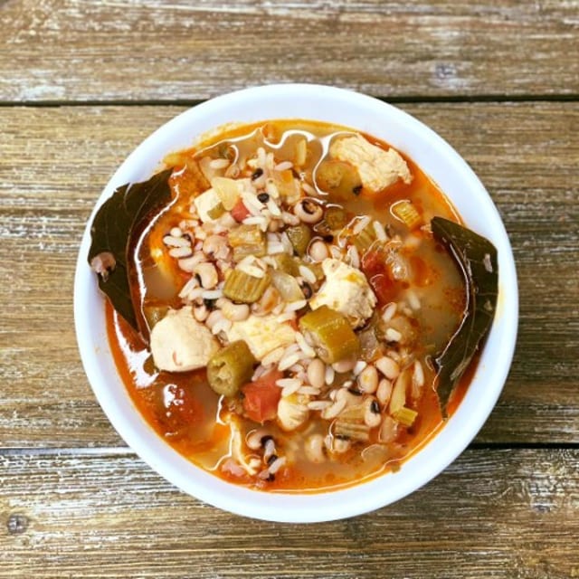 Southern Chicken Gumbo Soup.