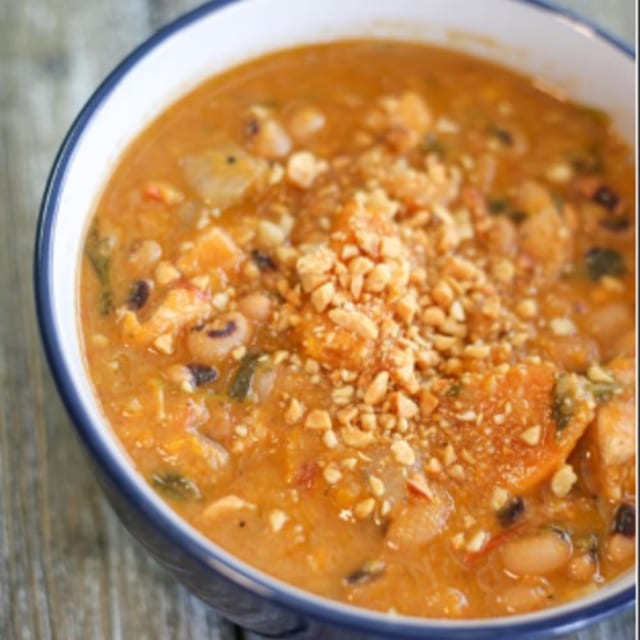 African Chicken with Peanuts Soup.